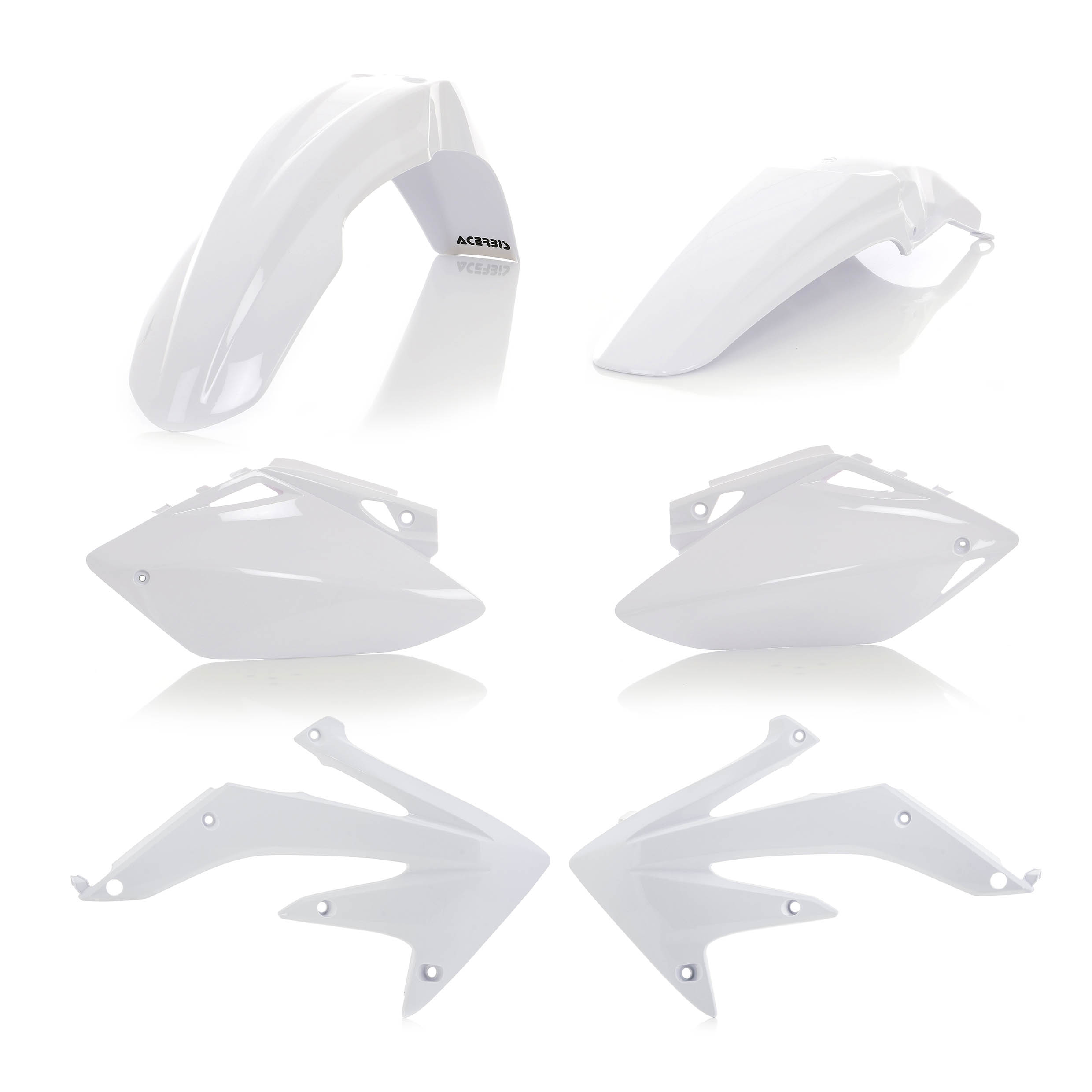 Plastics Kit ACERBIS Dirt Bike HONDA CRF 450 R White 2006 Kutvek Kit