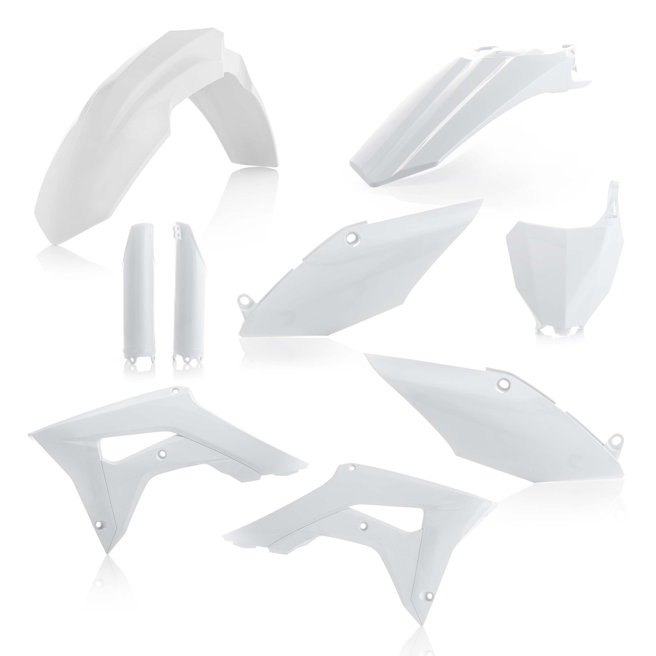 Plastics Kit Acerbis Dirt Bike Honda Crf R White Full Kutvek