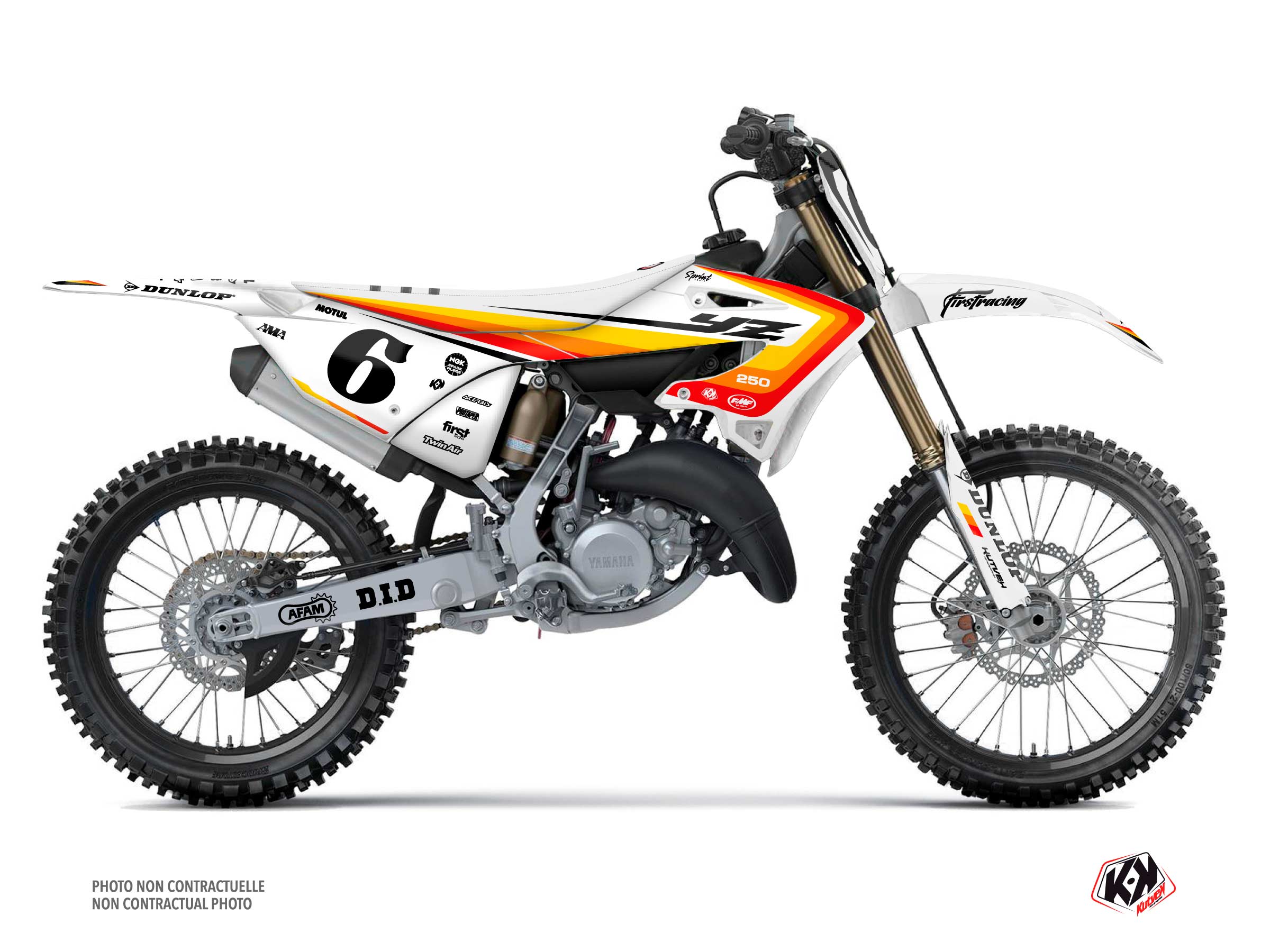 Graphic Kit Dirt Bike Yamaha 250 YZ Kutvek Kit Graphik