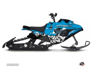 Snow Hawk Snowmobile Sight Serie Graphic Kit Blue Kutvek