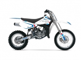 Suzuki 85 RM Dirt Bike Label Graphic Kit White