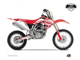 Honda 125 CR Dirt Bike Eraser Graphic Kit White Red LIGHT