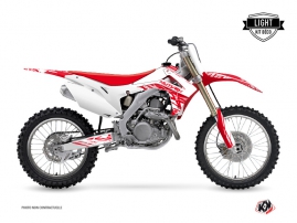 Honda 250 CRF Dirt Bike Eraser Graphic Kit White Red LIGHT