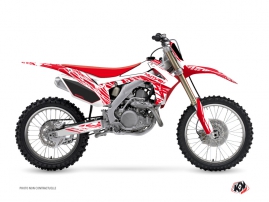 Honda 250 CRF Dirt Bike Eraser Graphic Kit White Red