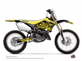 Suzuki 250 RM Dirt Bike Eraser Fluo Graphic Kit Yellow