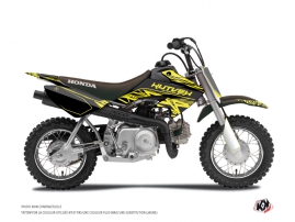 Honda 50 CRF Dirt Bike Eraser Fluo Graphic Kit Yellow