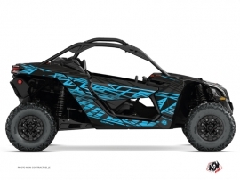 Can Am Maverick X3 UTV Eraser Graphic Kit Black Blue