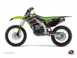 Kawasaki 250 KXF Dirt Bike Eraser Graphic Kit Green