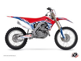 Honda 450 CRF Dirt Bike Eraser Graphic Kit Red Blue