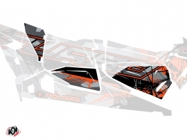 Kit Déco Portes Origine Basses Evil SSV Polaris RZR 1000 Turbo 4 Portes 2015-2019 Gris Orange