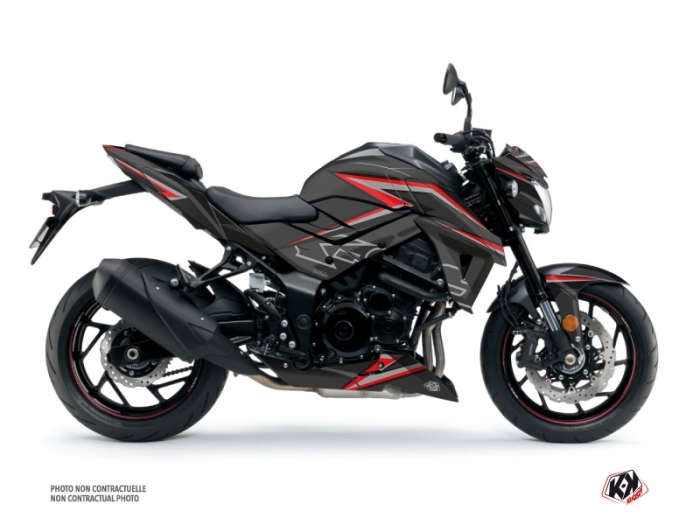 Suzuki GSX-S 750 Street Bike Profil Graphic Kit Black Red - Kutvek Kit ...