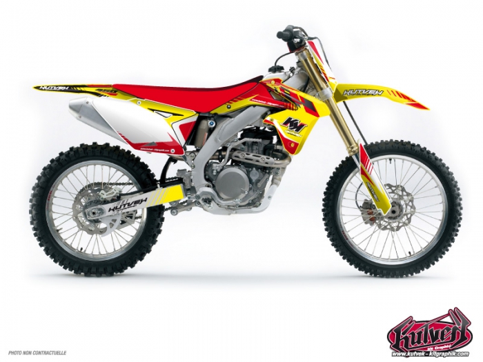 Suzuki 450 RMX Dirt Bike Pulsar Graphic Kit Red - Kutvek ...