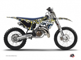 Husqvarna TC 125 Dirt Bike Freegun Eyed Graphic Kit Blue Yellow