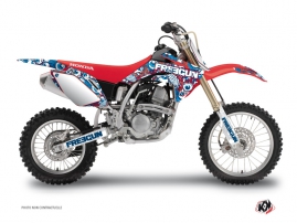 Honda 125 CR Dirt Bike Freegun Eyed Graphic Kit Red