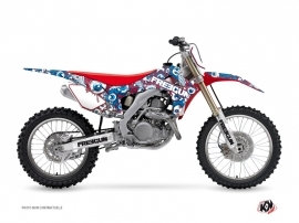 Honda 250 CRF Dirt Bike Freegun Eyed Graphic Kit Red