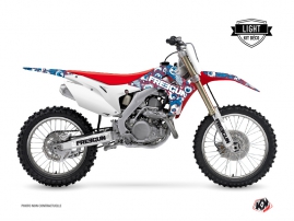 Honda 250 CRF Dirt Bike Freegun Eyed Graphic Kit Red LIGHT