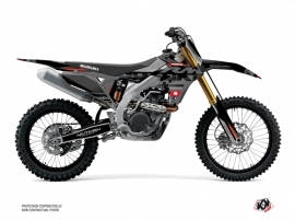 Suzuki 450 RMZ Dirt Bike Grade Graphic Kit Black