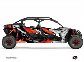 Can Am Maverick X3 MAX UTV Kliff Graphic Kit Red