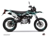 Kit Déco 50cc BARBARIAN Yamaha DT 50 Turquoise