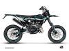 Beta RR 50 Motard 50cc BARBARIAN Graphic Kit Turquoise