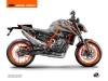 KTM Duke 890 Street Bike Delta Graphic Kit Black Orange