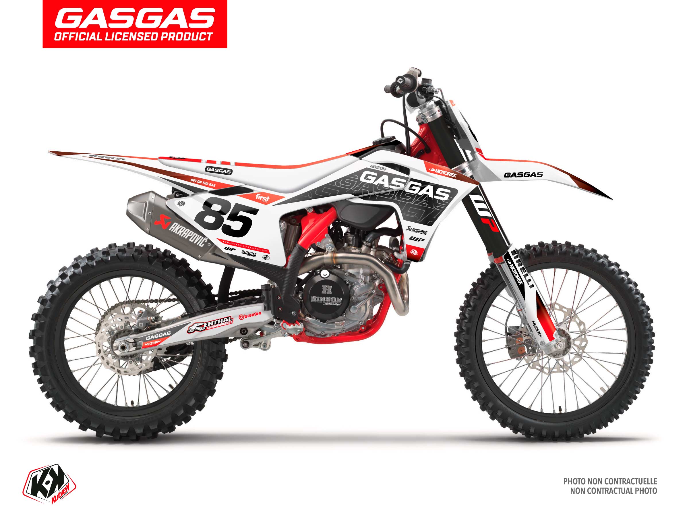 GasGas MC450 MC450F Dirt/Motocross Motorcycle 1/12 Scale Model by