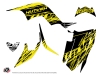 Yamaha 90 Raptor ATV Eraser Fluo Graphic Kit Yellow
