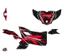 Can Am Maverick Sport With Doors UTV Kollector Graphic Kit Black red