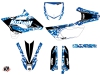 Yamaha 85 YZ Dirt Bike Predator Graphic Kit Blue