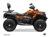 CF MOTO CFORCE 600 ATV Splatter Graphic Kit Orange