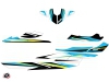Seadoo RXT-GTX Jet-Ski Stage Graphic Kit Yellow Blue