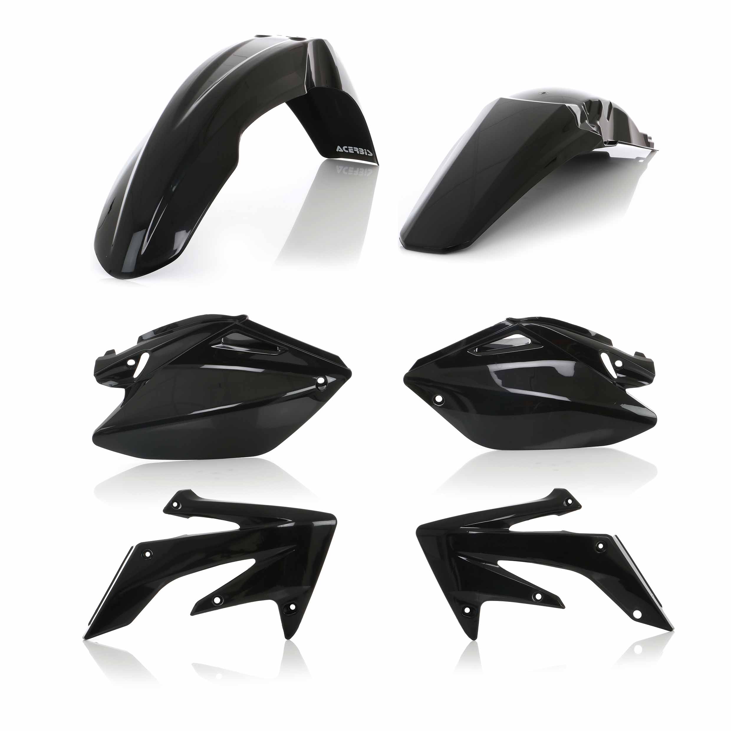 Plastics Kit ACERBIS Dirt Bike HONDA CRF 250 R Black 2004 - Kutvek Kit ...