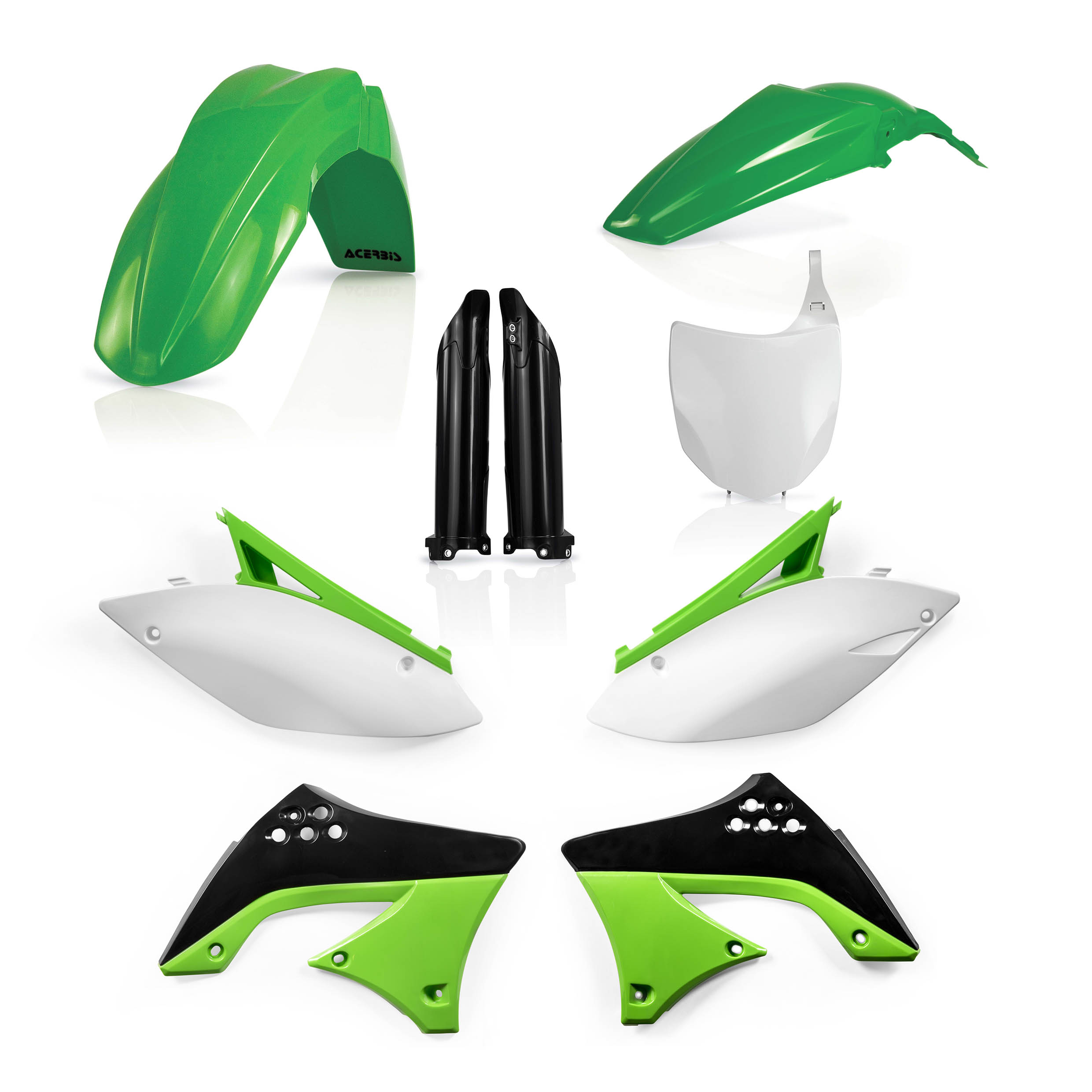 Plastics Kit Acerbis Dirt Bike Kawasaki Kxf Replica Full Kutvek Kit Graphik