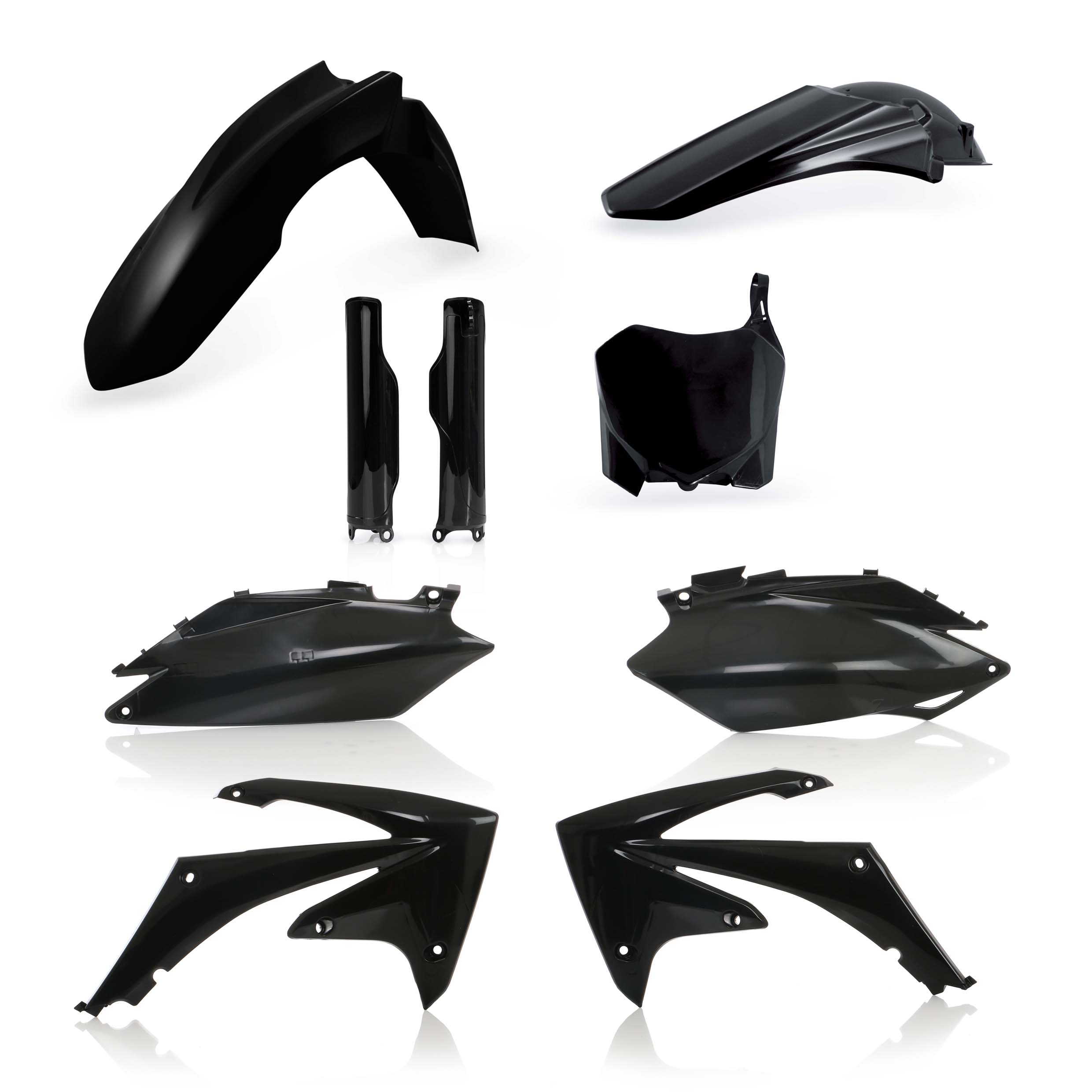 Plastics Kit ACERBIS Dirt Bike HONDA CRF 450 R Black 2011 FULL