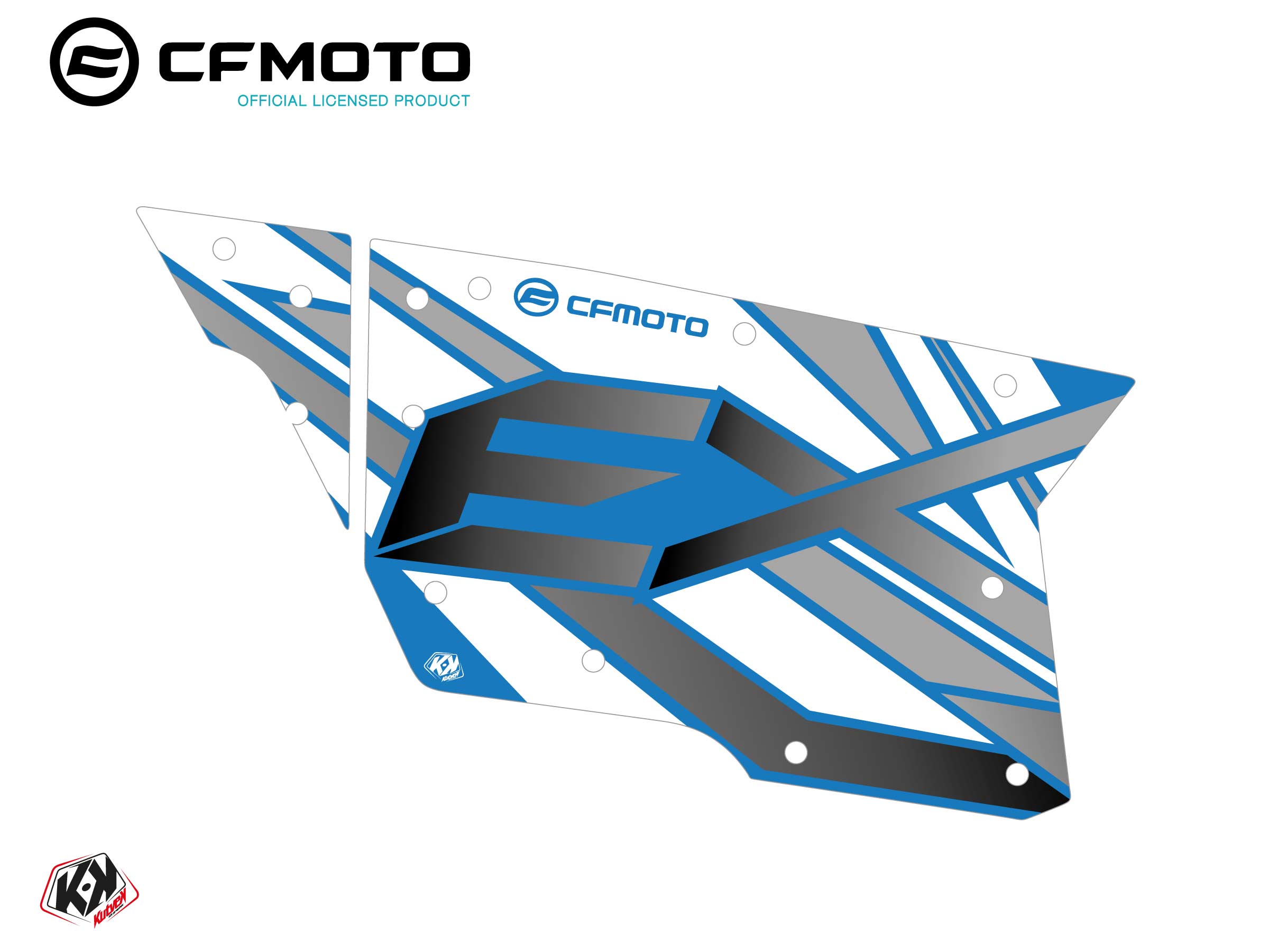 Graphic Kit Complete Doors PCZ7 CF Moto Zforce 500-550-800-1000 