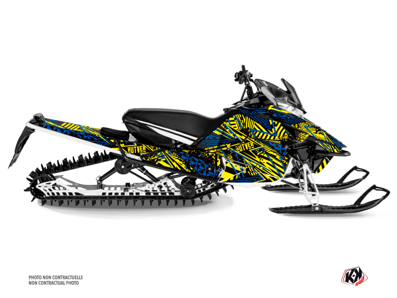 Yamaha Sidewinder Snowmobile Dizzee Graphic Kit Yellow