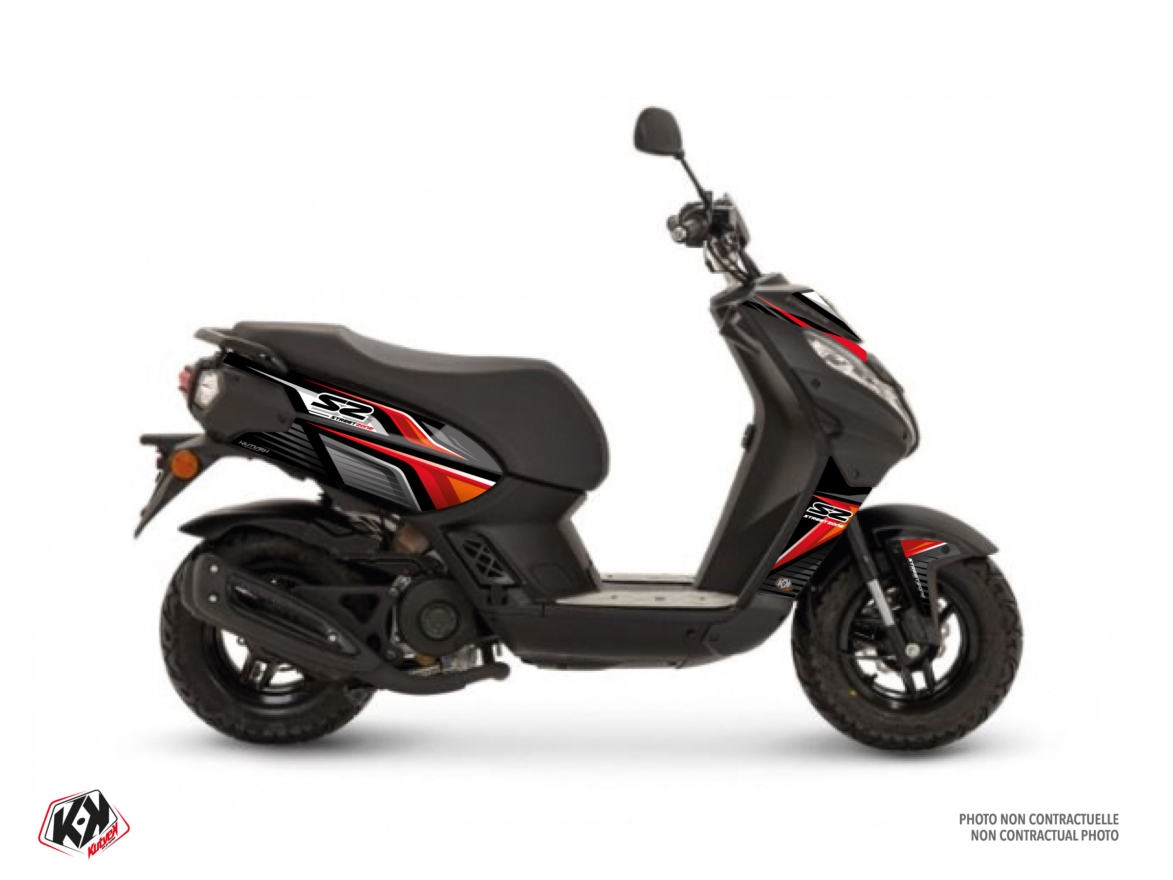 PEUGEOT STREETZONE 50 4T NAKED SCOOTER SHINE GRAPHIC KIT BLACK