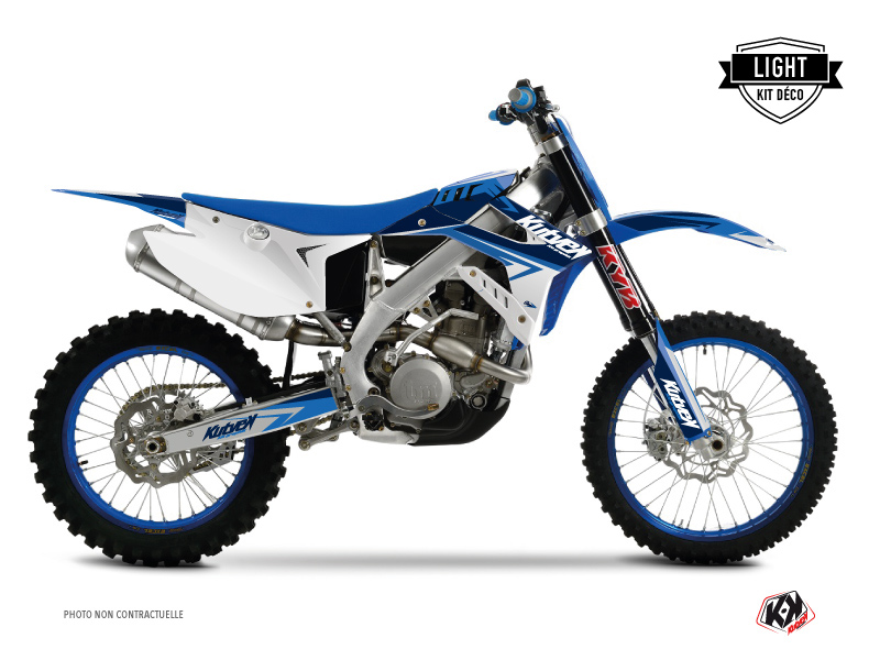 Kit Déco Moto Cross Stage TM MX 300 Bleu LIGHT