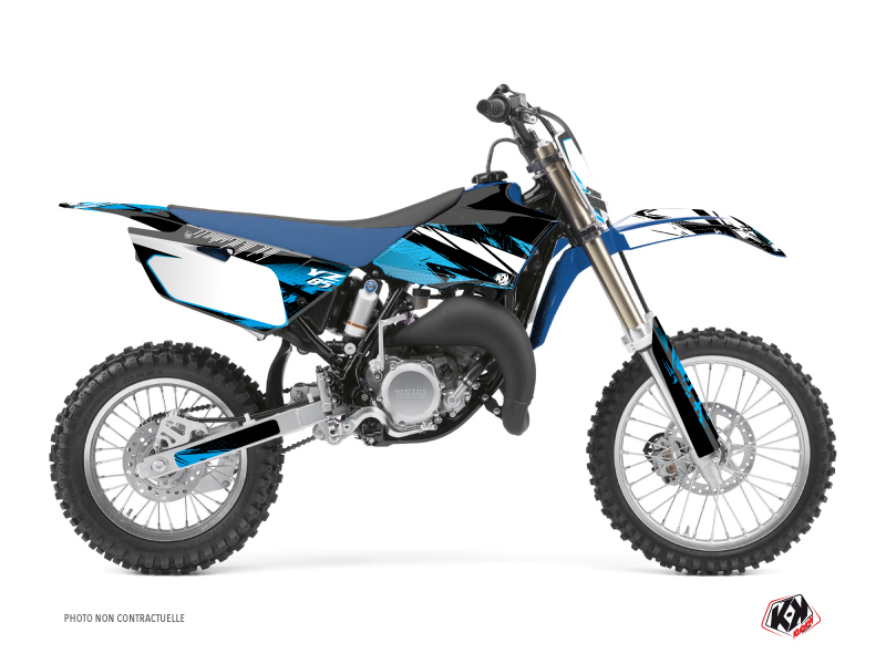 Kit graphique Moto Cross Techno  Yamaha 85 YZ Bleu Kutvek 