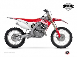 Honda 250 CRF Dirt Bike Predator Graphic Kit Black Red LIGHT