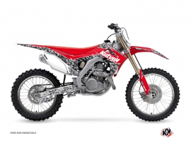 Honda 250 CRF Dirt Bike Predator Graphic Kit Black Red