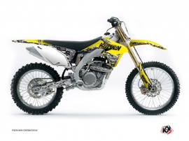 Suzuki 450 RMZ Dirt Bike Predator Graphic Kit Yellow