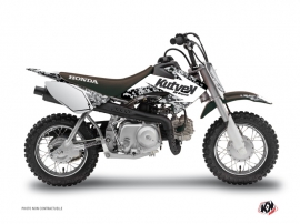 Honda 50 CRF Dirt Bike Predator Graphic Kit White