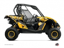 Can Am Maverick UTV Predator Graphic Kit Black Yellow