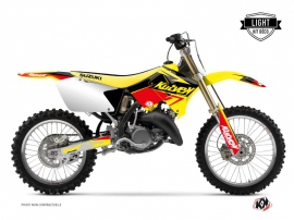 Suzuki 250 RM Dirt Bike Stage Graphic Kit Yellow Red LIGHT