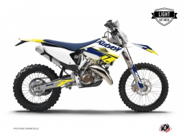 Husqvarna 125 TE Dirt Bike Stage Graphic Kit White Yellow LIGHT