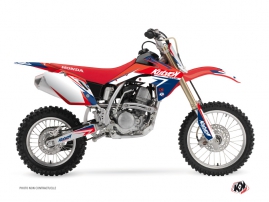 Honda 125 CR Dirt Bike Stage Graphic Kit Blue Red