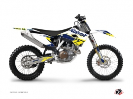 Husqvarna FC 450 Dirt Bike Stage Graphic Kit White Yellow