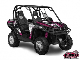 Can Am Commander UTV Trash Graphic Kit Black Pink