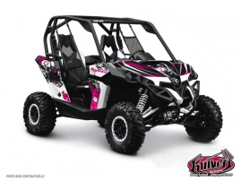 Can Am Maverick UTV Trash Graphic Kit Black Pink